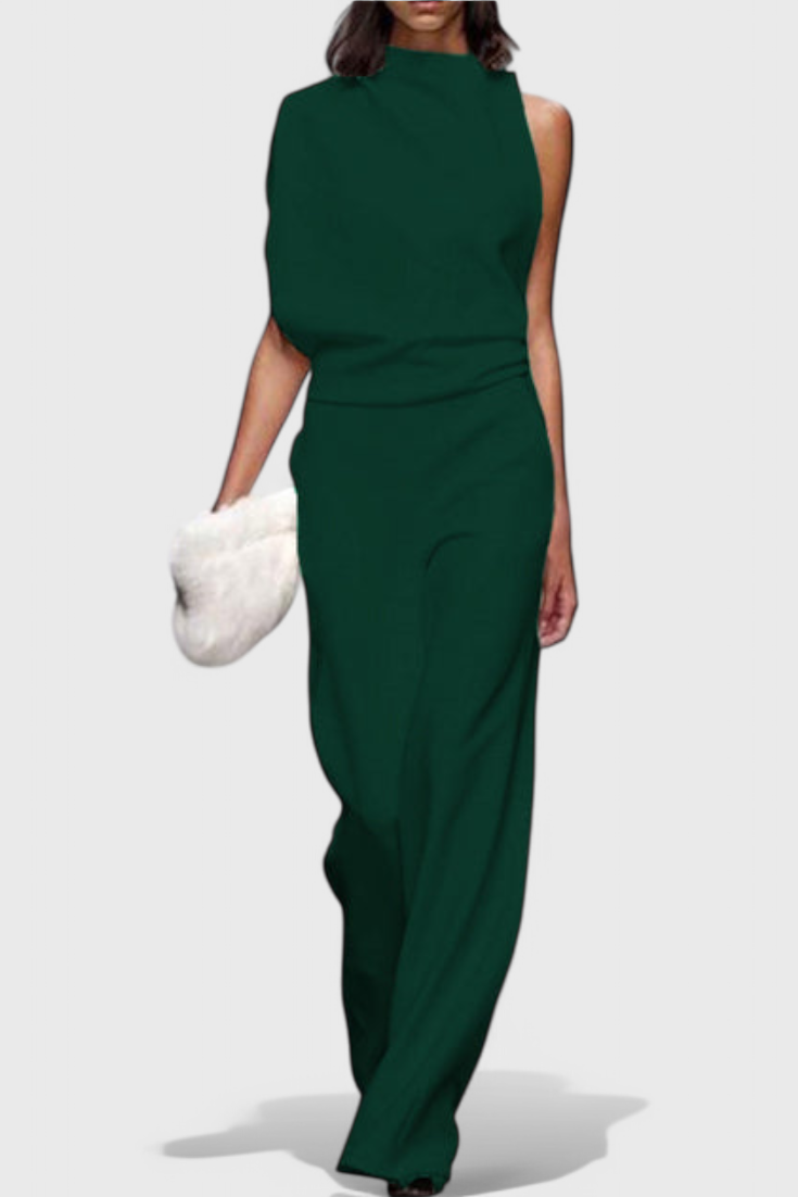 One Shoulder Wide Leg Jumpsuit 11