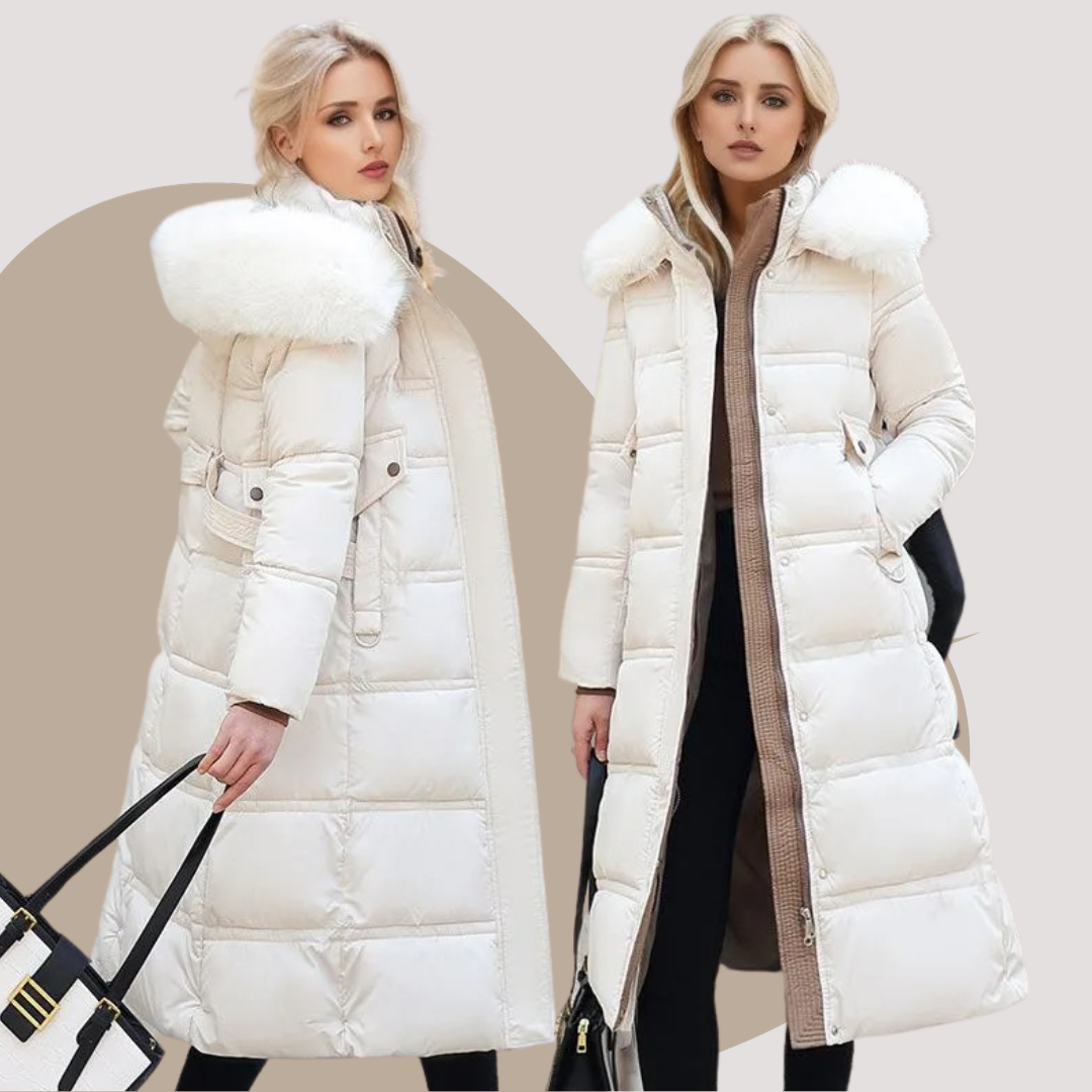 Faux Fur Hood Longline Puffer Coat 18