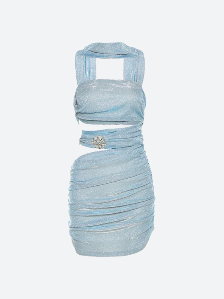 Mermaidcore Glitter Mini Dress - View 3