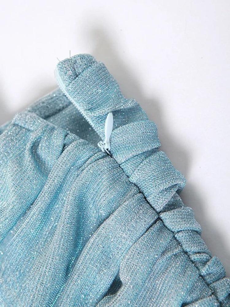 Mermaidcore Glitter Mini Dress - View 4