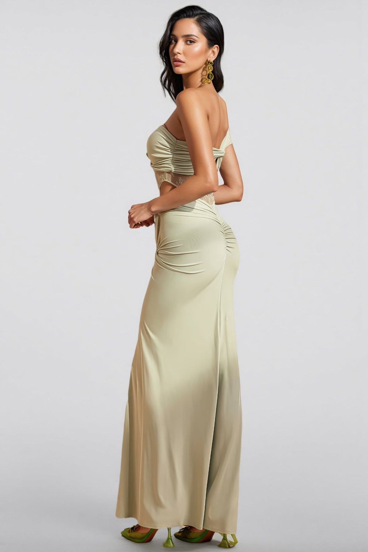 Wexmir Lace Twisted Maxi Dress - View 6