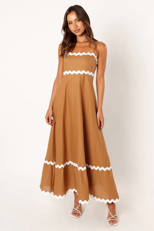 Satin Cowl Neck Sleeveless Slip Maxi Dress - View 7