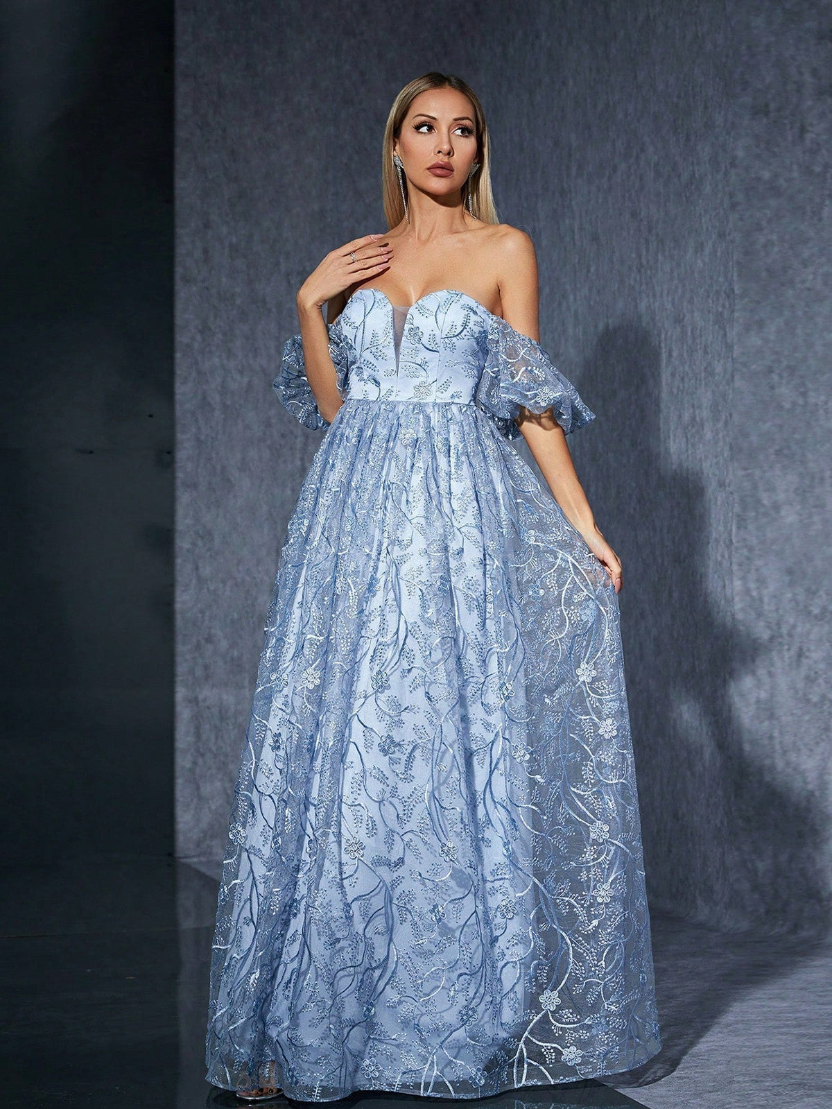 Mesh Off Shoulder Mini Dress Cocktail - View 2