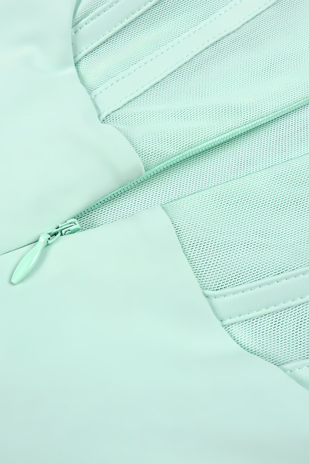 Gened Green Ribbon Sheer Chiffon Maxi Dress - View 8