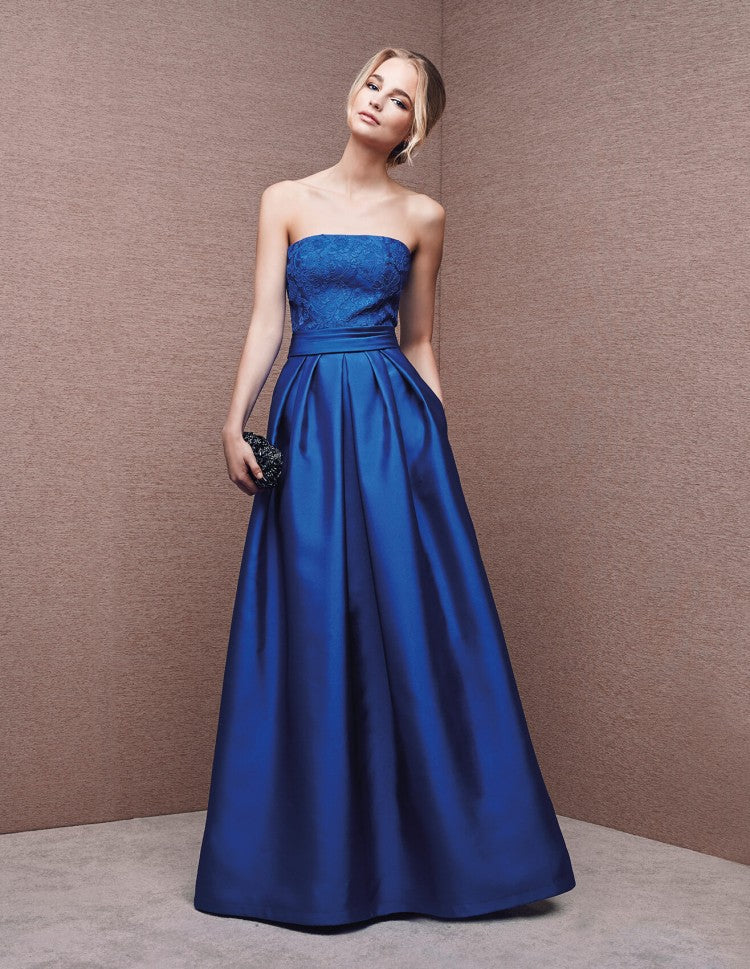 Spaghetti Strap V-Neck Sleeveless Formal Maxi Gown - View 3