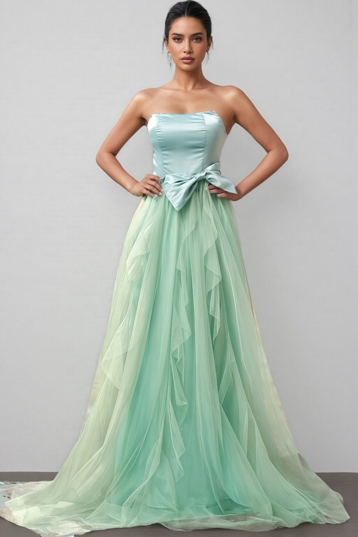 Atlasad Sleeveless Mesh Maxi Dress - View 3