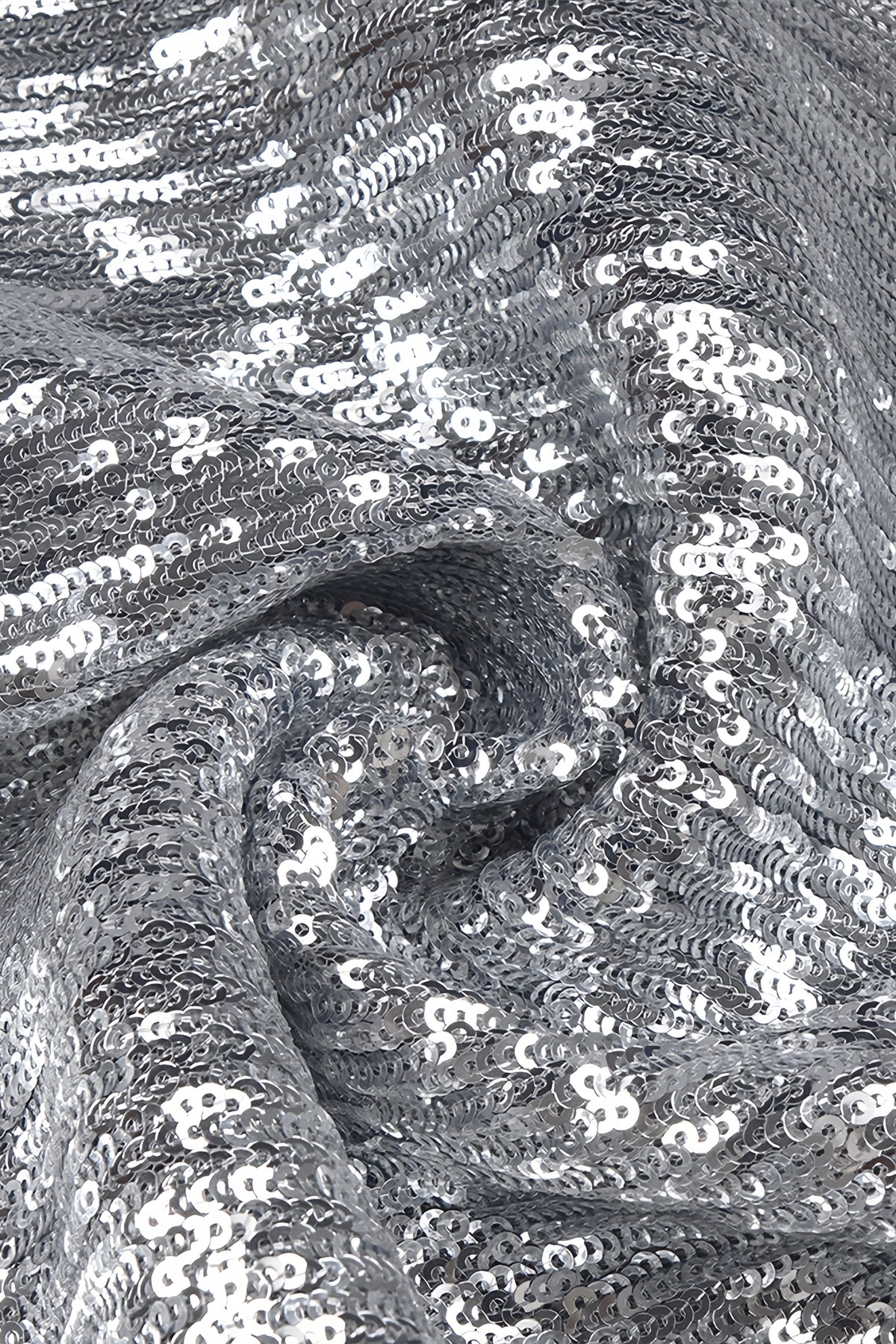 Sequin One Shoulder Rosette Bodycon Maxi Gown - View 7