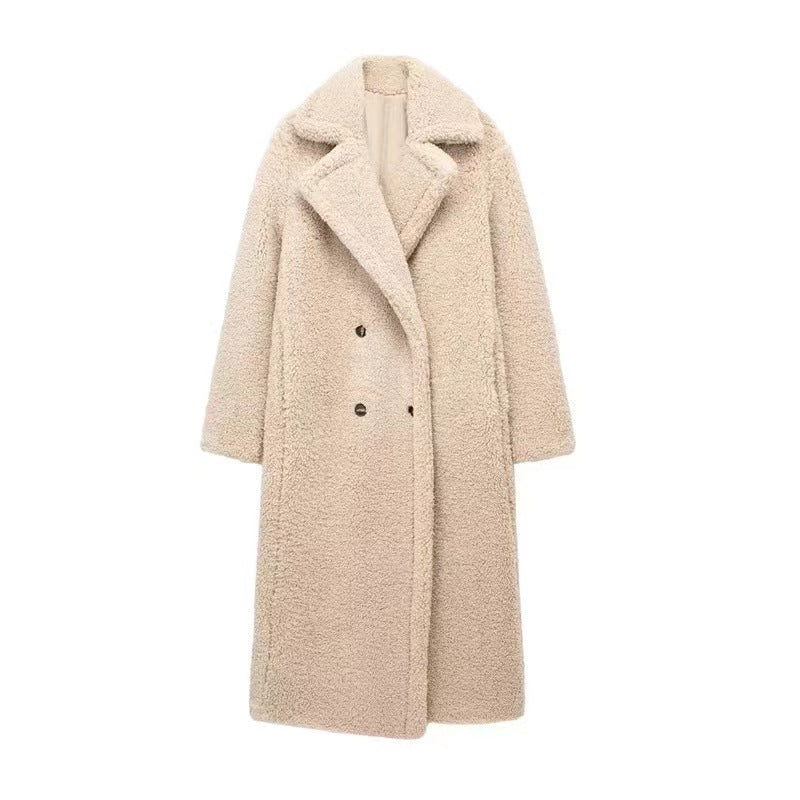 Faux Shearling Longline Teddy Coat 3