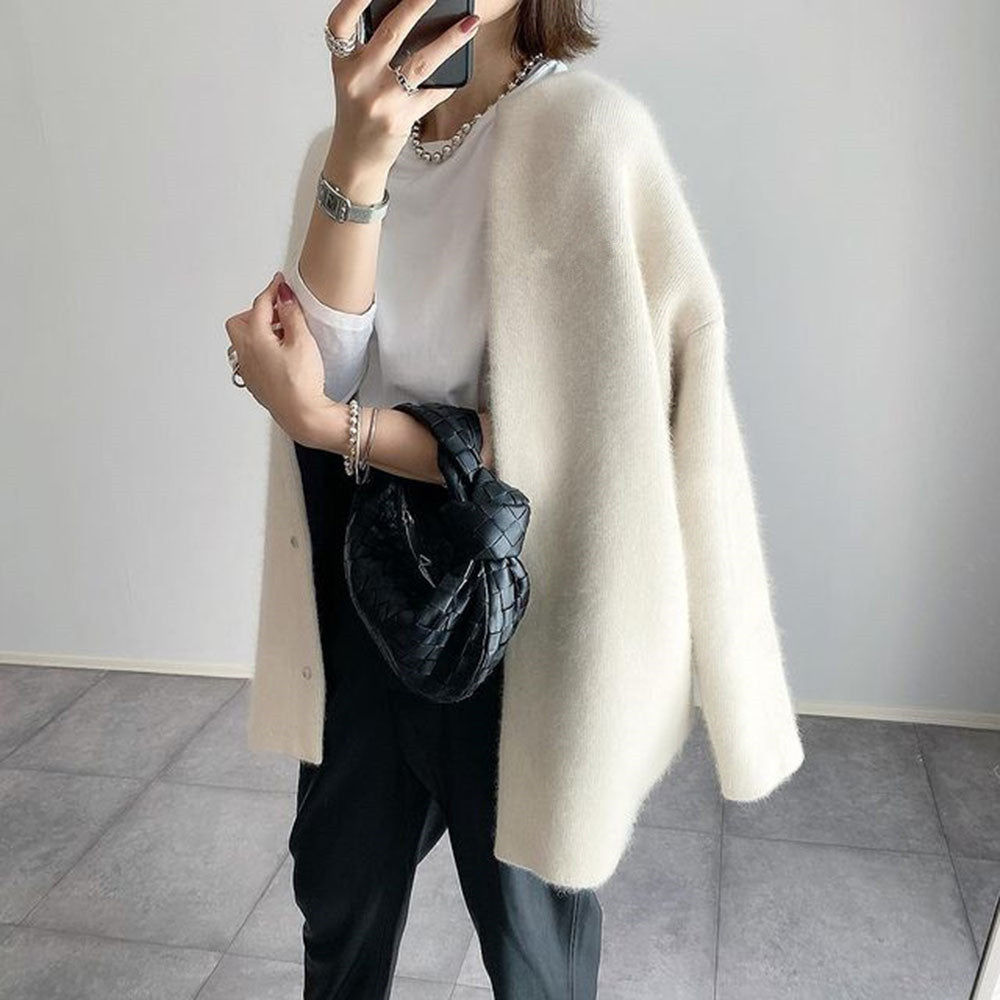 Round Neck Button Front Longline Cardigan 4