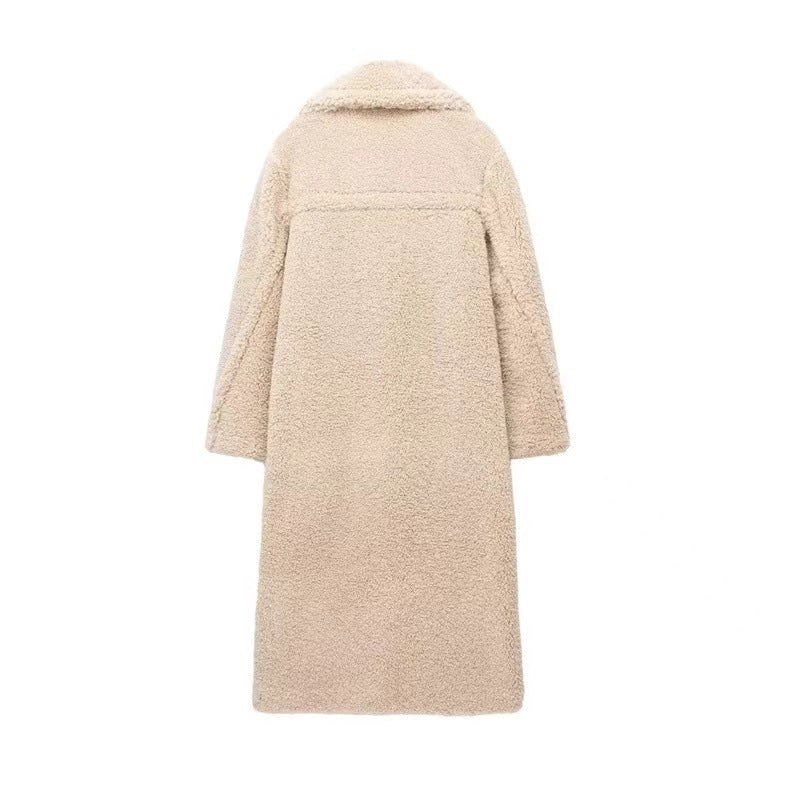Faux Shearling Longline Teddy Coat 4