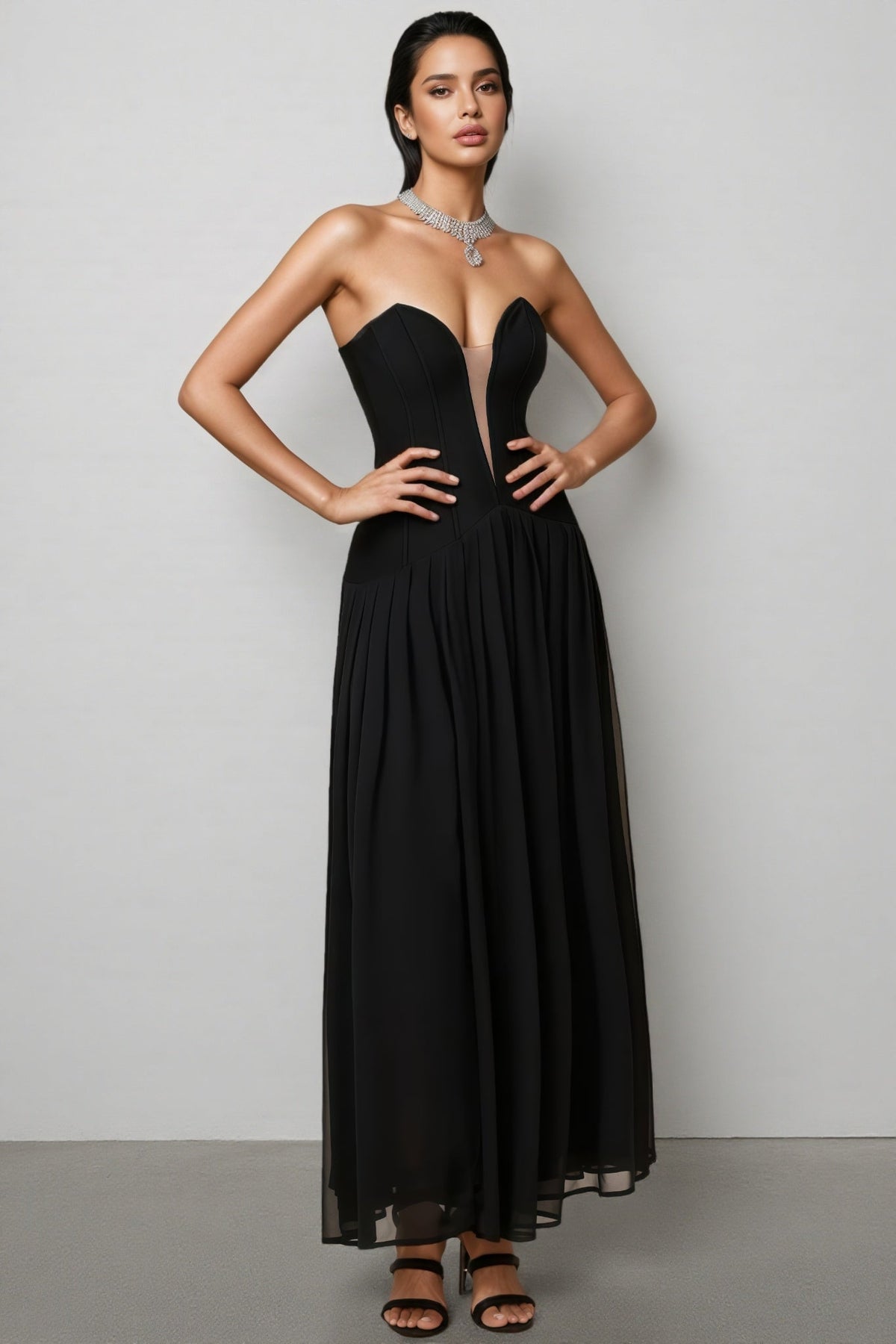 Breen Strapless Bandage Maxi Dress - View 3