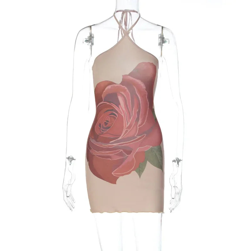 Halter-Neck Mini Dress