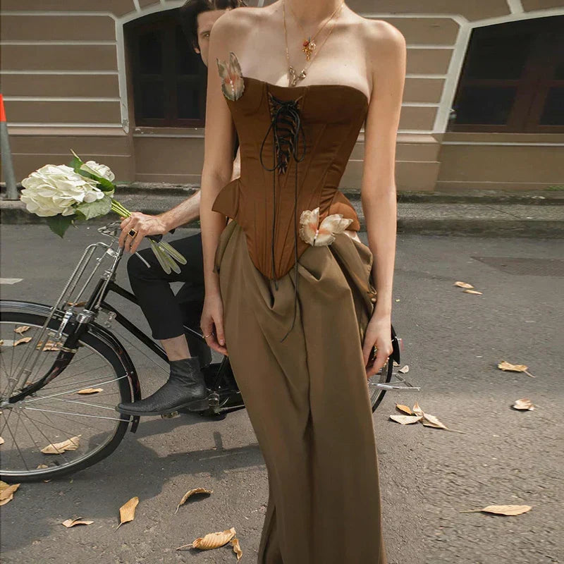Satin Halter Neck Slip Maxi Dress