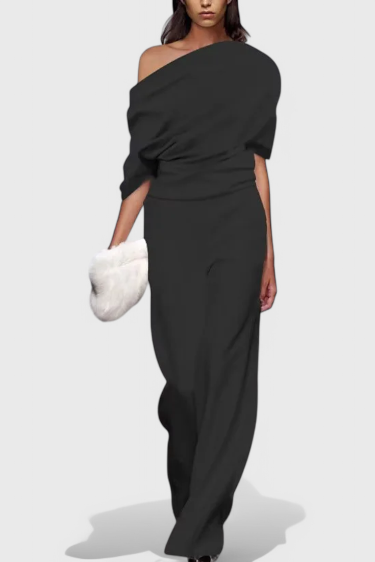 One Shoulder Wide Leg Jumpsuit 2