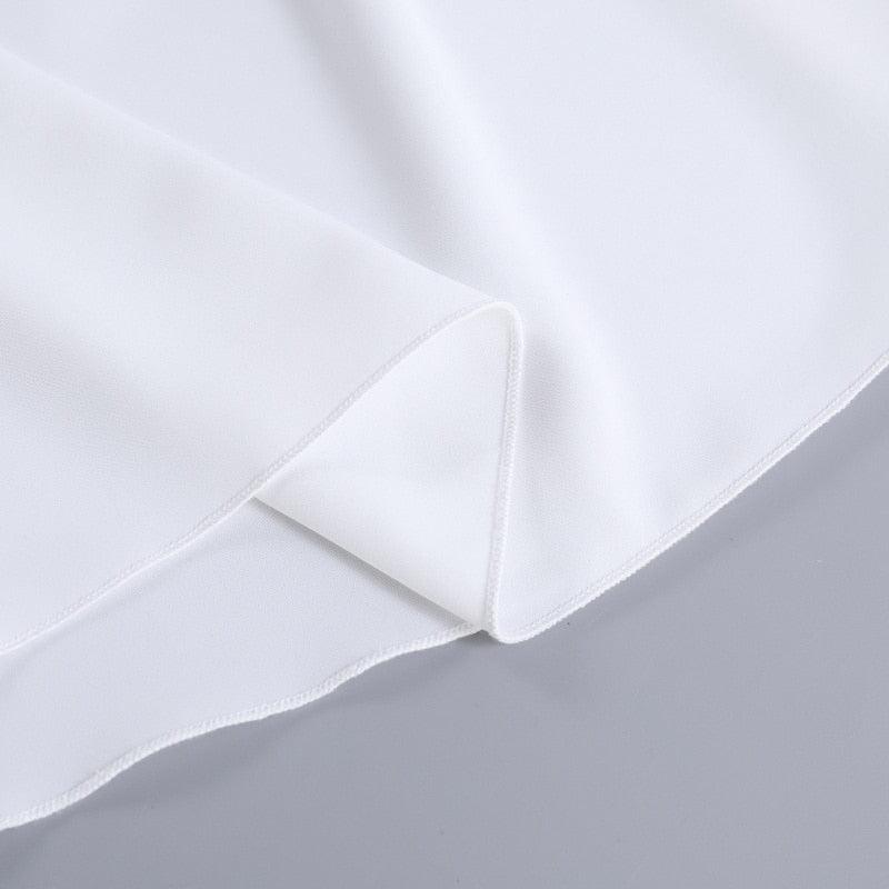 Deep V-Neck Shirt Collar Ruched Waist Bell Sleeve Mini Dress - View 15
