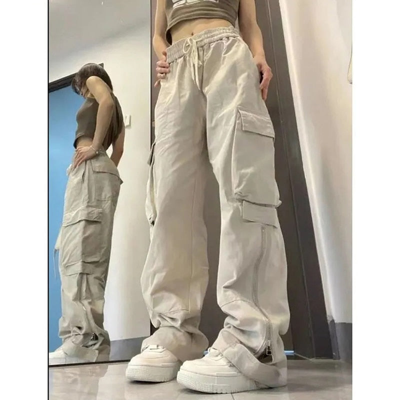 Vintage Washed Wide-Leg Denim Jeans