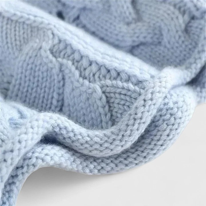 Turtleneck Cable Knit Long Sleeve Sweater 3