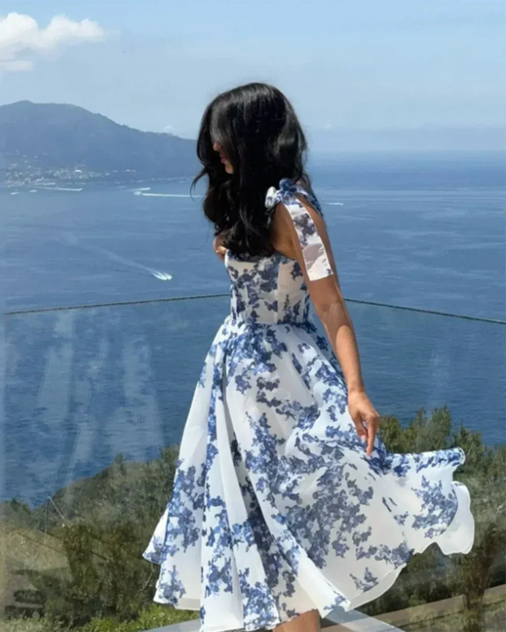 Chiffon Off Shoulder Tiered Ruffle Maxi Dress - View 14