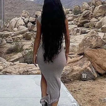 Ribbed Knit One Shoulder Asymmetrical Neck Bodycon Maxi Dress - View 2