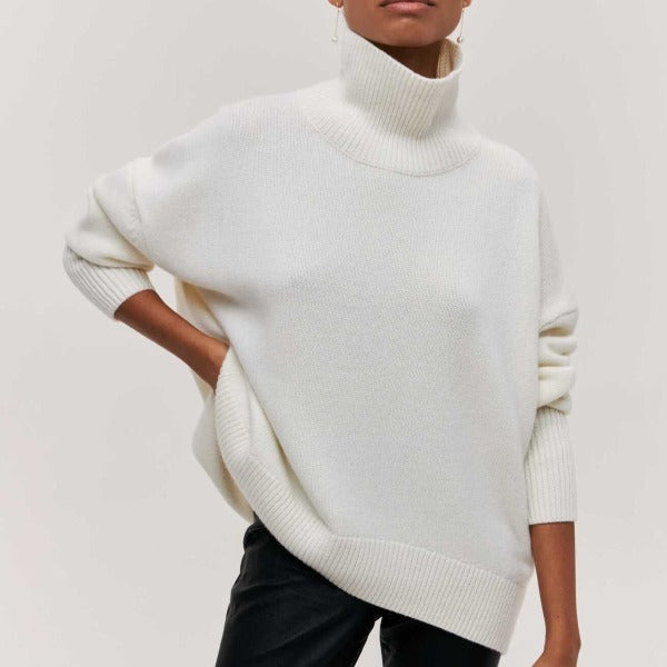 Turtleneck Short Sleeve Knit Sweater 8