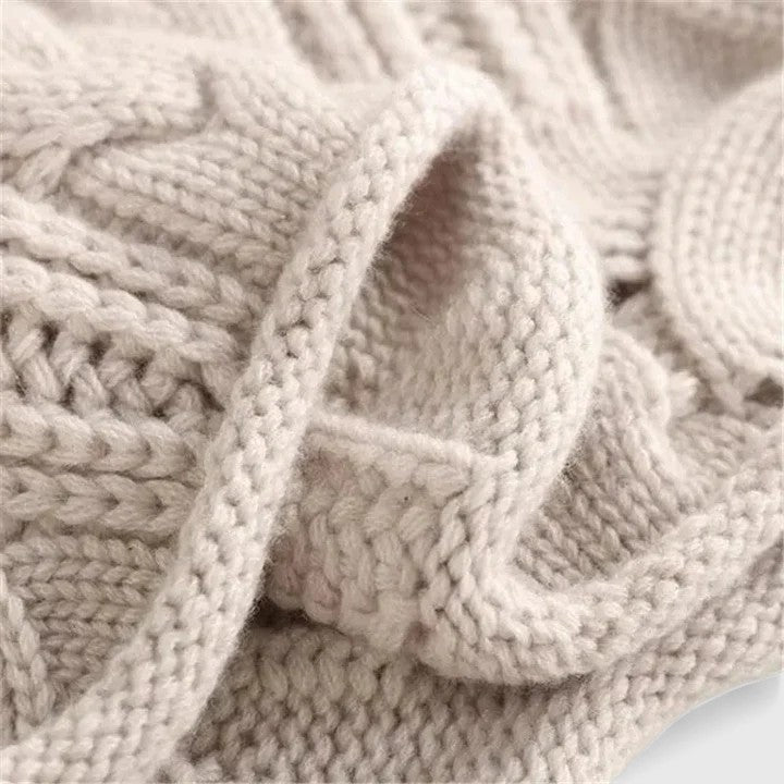 Turtleneck Cable Knit Long Sleeve Sweater 5