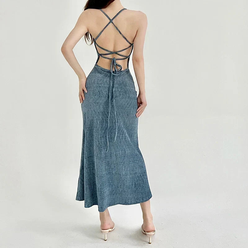 Backless Lace Bodycon Dress