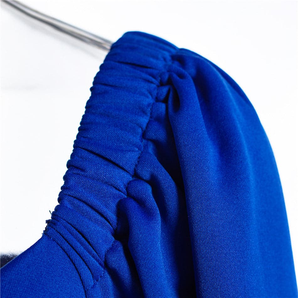 Puff Sleeve Sweetheart Ruched Bodycon Dress - View 5