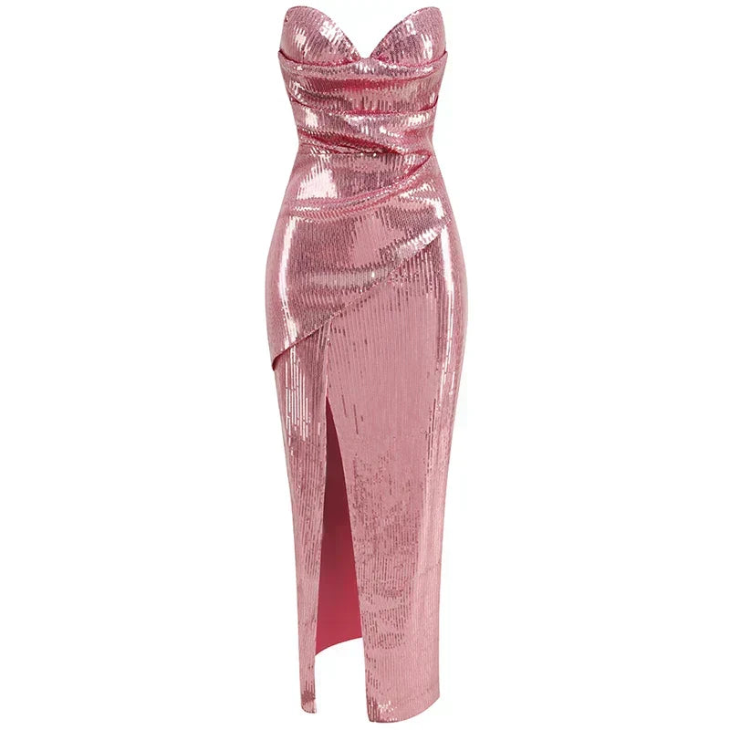 Tulle Halter Neck Tiered A-Line Maxi Dress - View 9