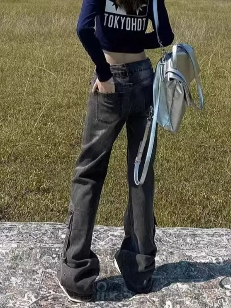 Loose Straight Leg Fashion Jeans