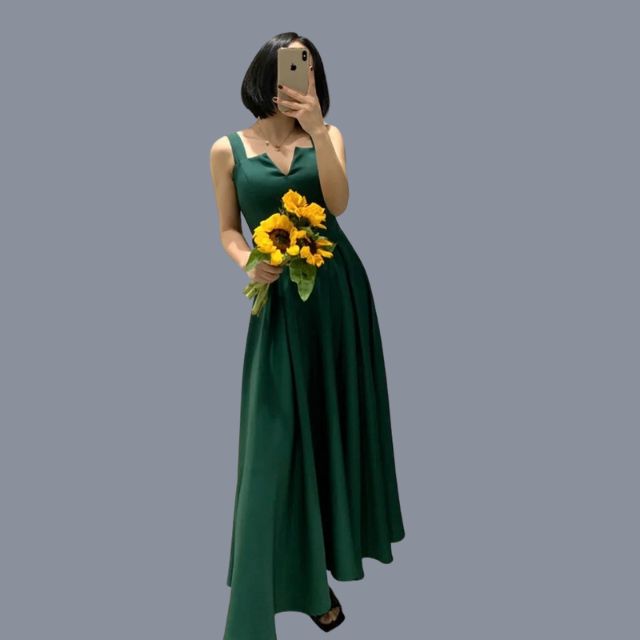 Sleeveless Sweetheart Wide Strap A-Line Midi Cocktail Dress - View 16
