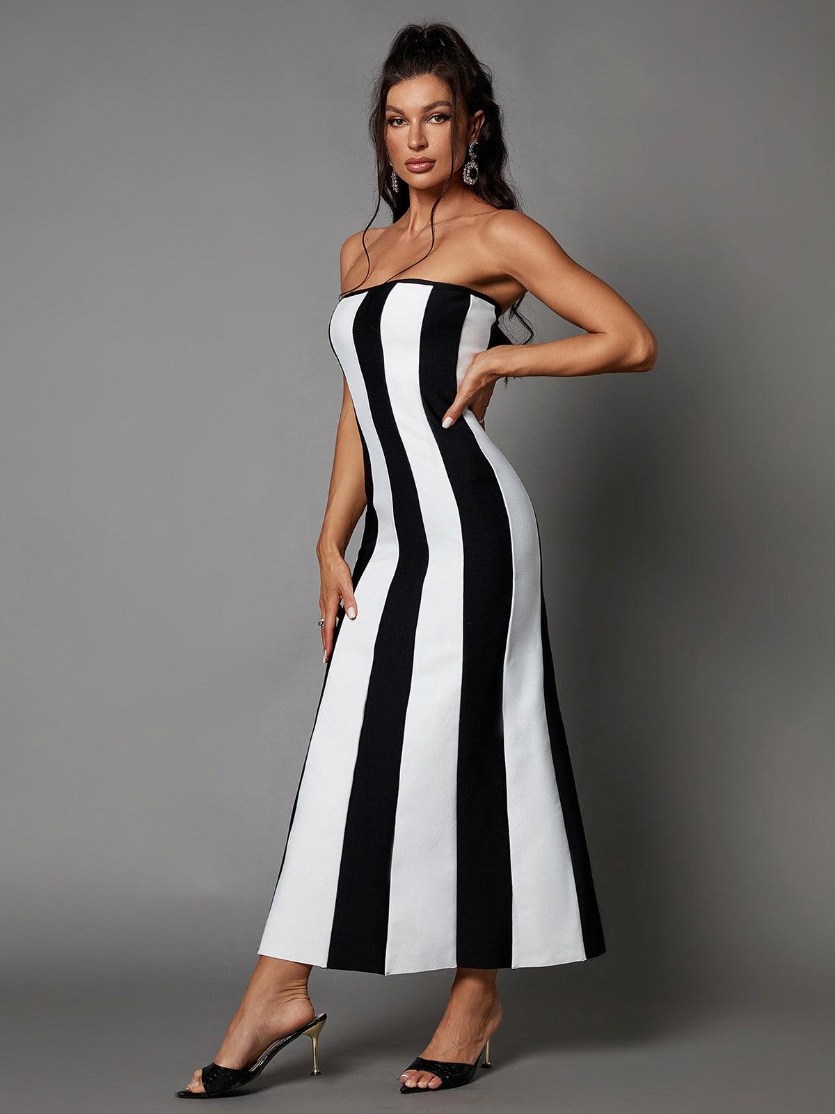Vashti Strapless Bandage Maxi Dress - View 4