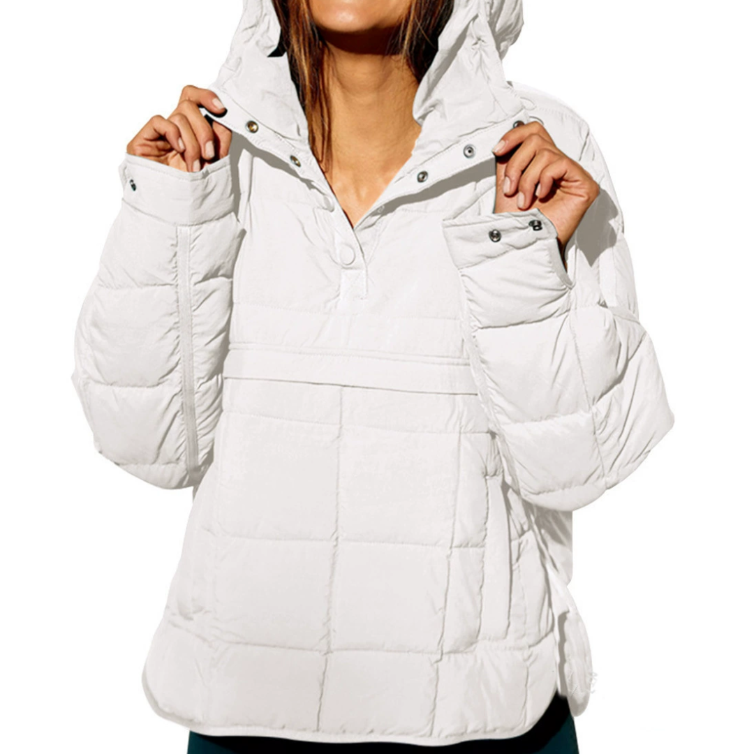 Hooded Quilted Pullover Puffer Jacket 5