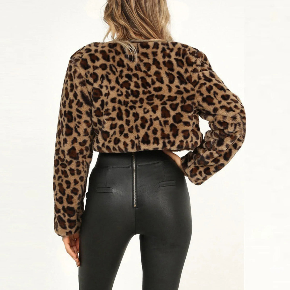 Warm Leopard Fleece Stylish Chic Trendy Elegant