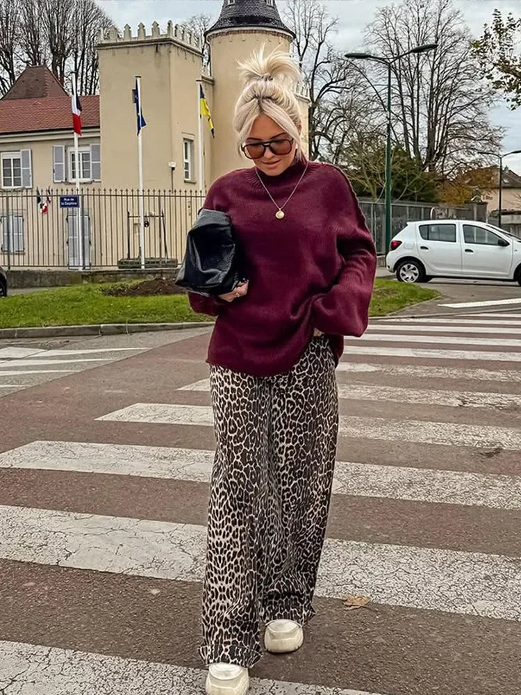 Warm High Neck Retro Sweater