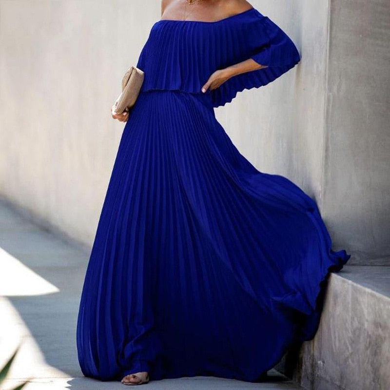 Strapless Chiffon Swing Dress - View 6
