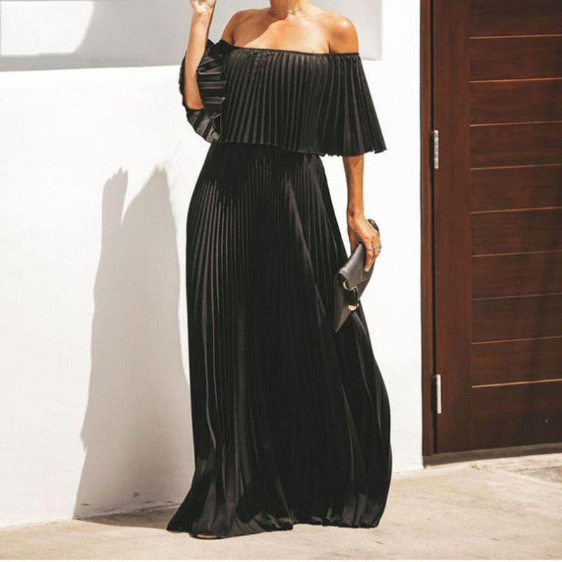 Strapless Chiffon Swing Dress - View 3
