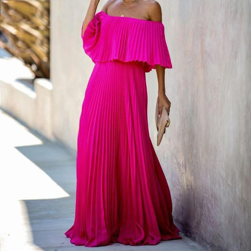 Strapless Chiffon Swing Dress - View 8