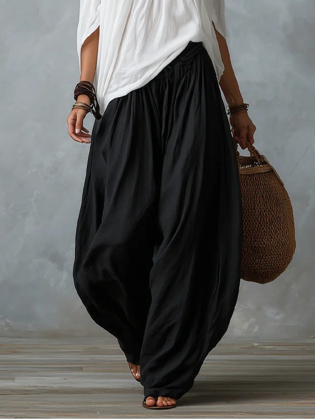 Off Shoulder Knit Top and Wide Leg Pants Two Piece Set 9
