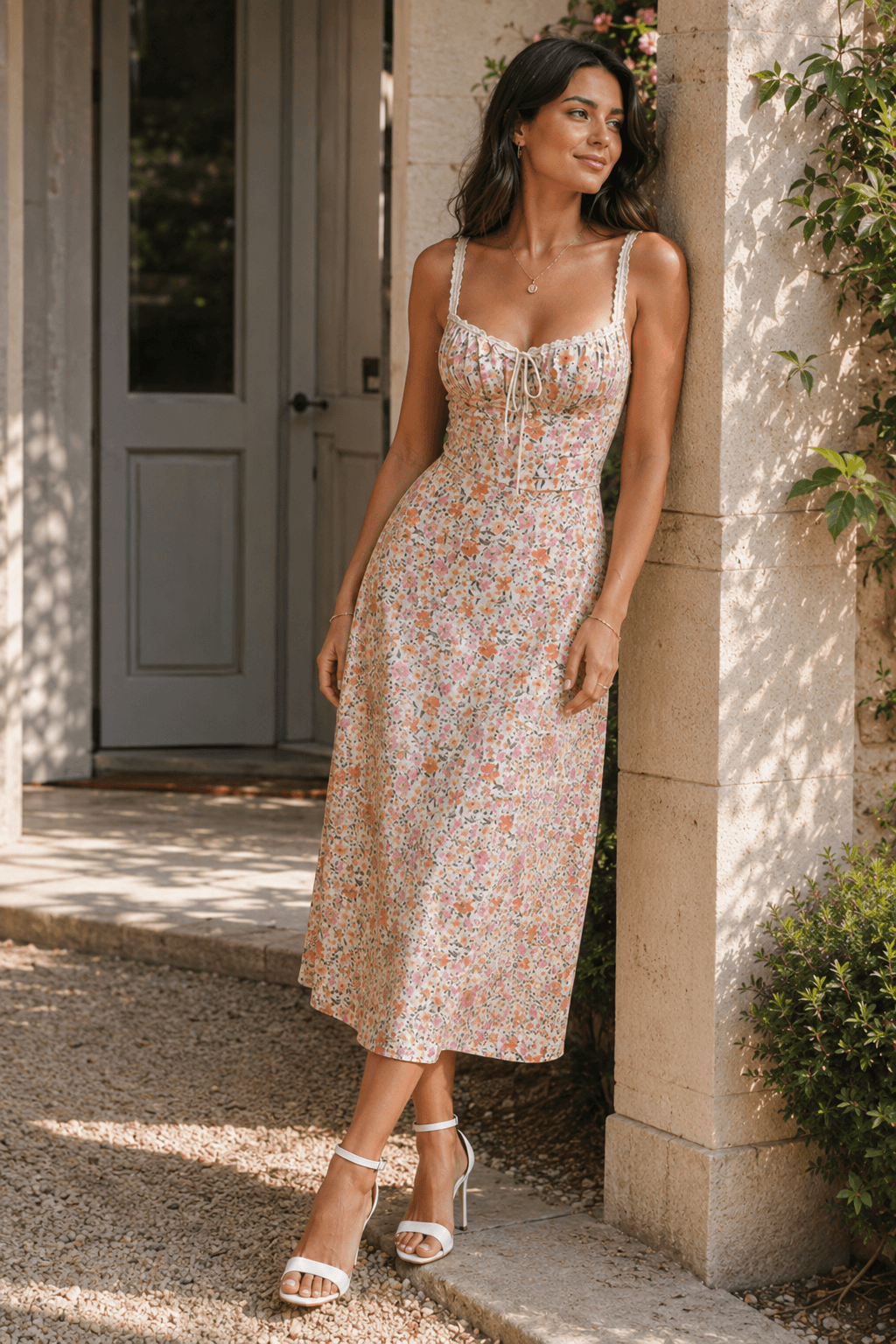 Lace Floral Dress