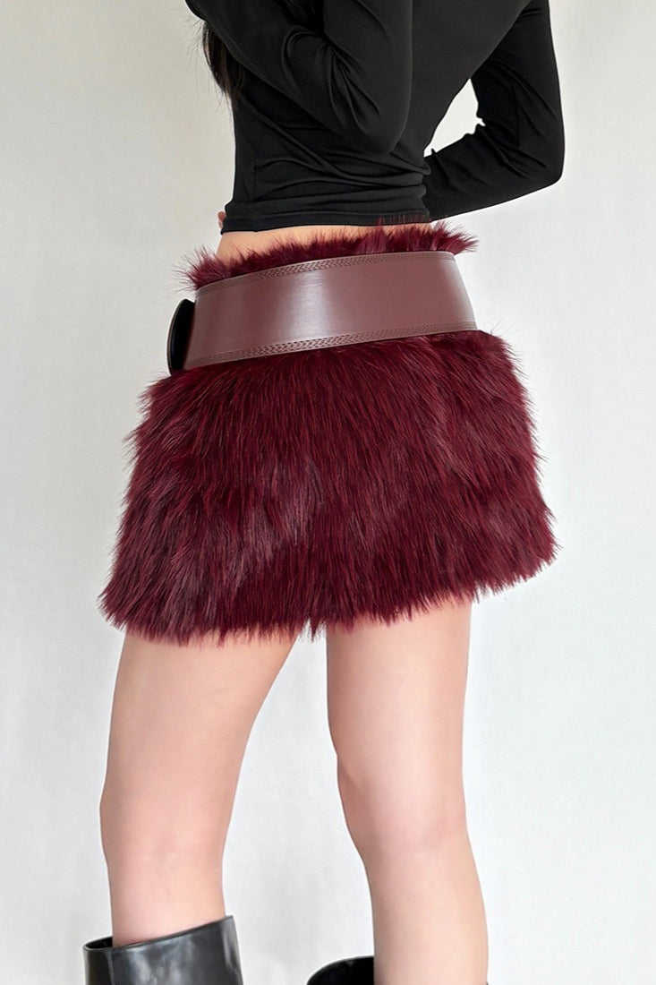 Plush Bodycon Skirt
