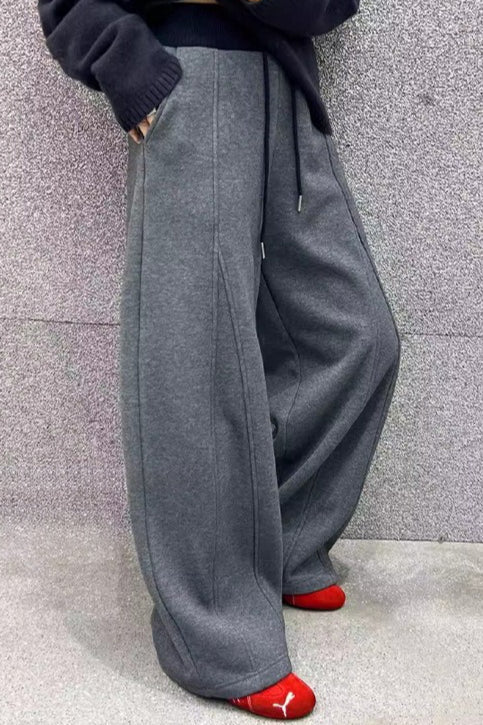 Fluid Wide Leg Fleece Sweat Pants