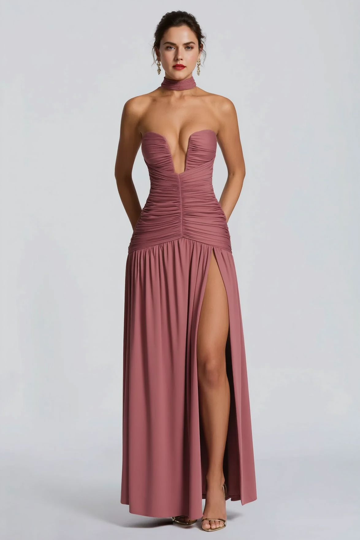 Ruched Bodycon Dress