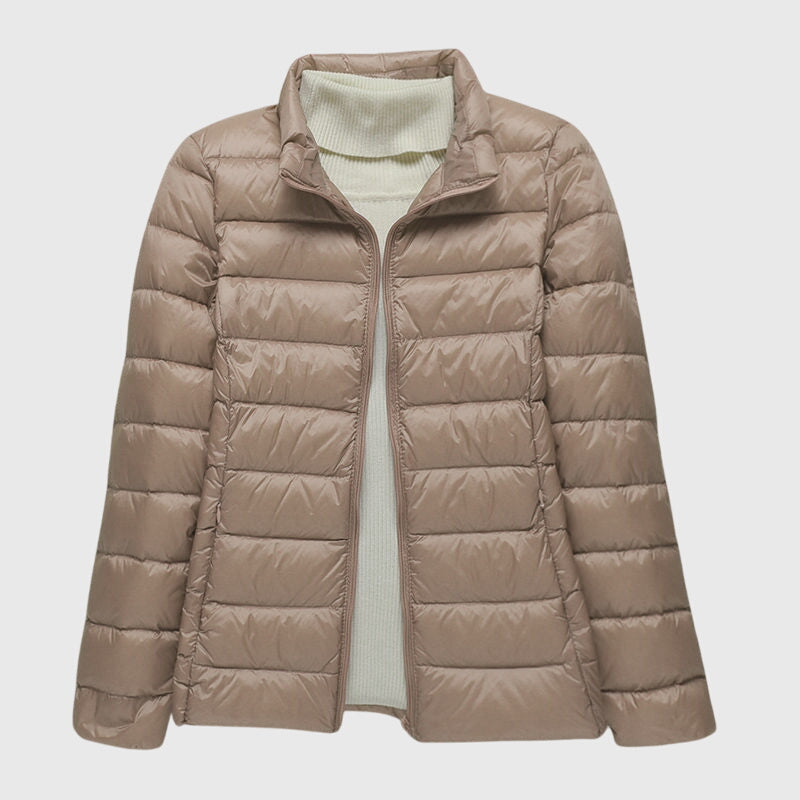 Hooded Zip Front Lightweight Quilted Puffer Jacket 11