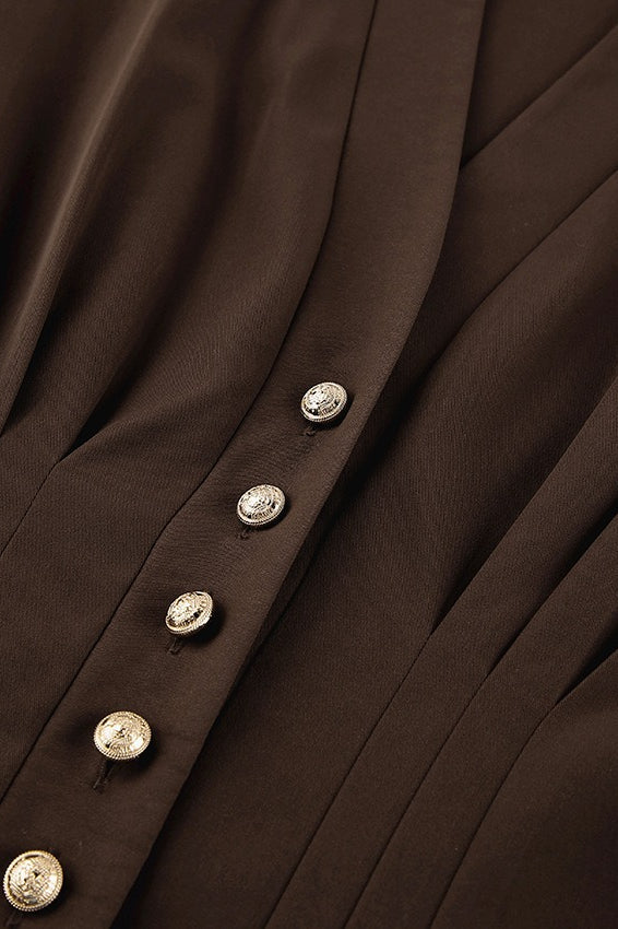 Slim Fit Pleated Blouse