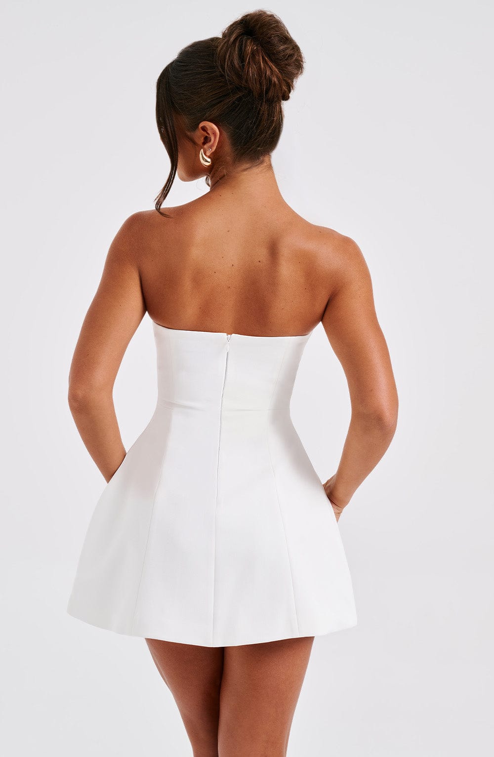 Strapless Corset Fit and Flare Mini Dress - View 5