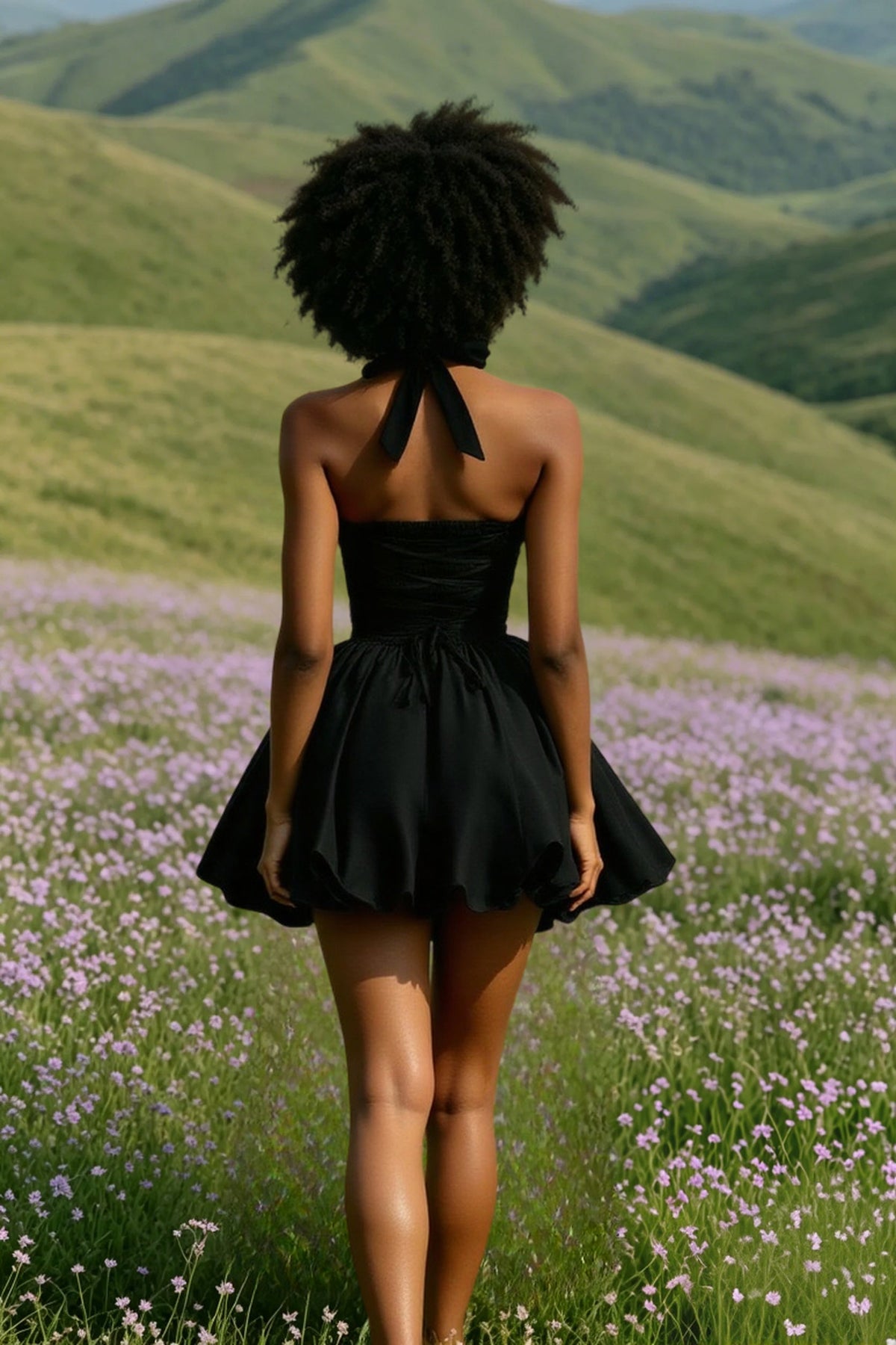 Halter-Neck Mini Dress