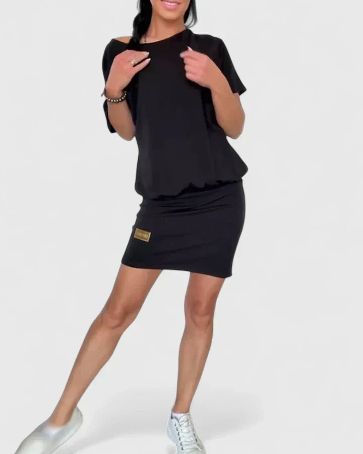 Boxy Short Sleeve Top and Bodycon Mini Skirt Two Piece Set 2