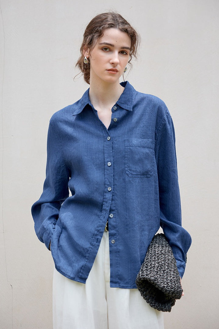 Linen Blend Blouse