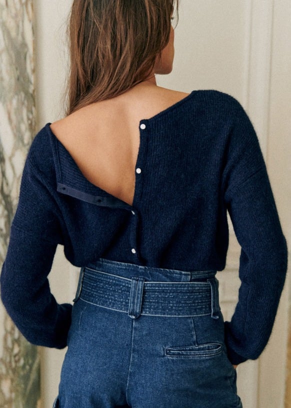 V-Neck Long Sleeve Button Front Knit Cardigan 8