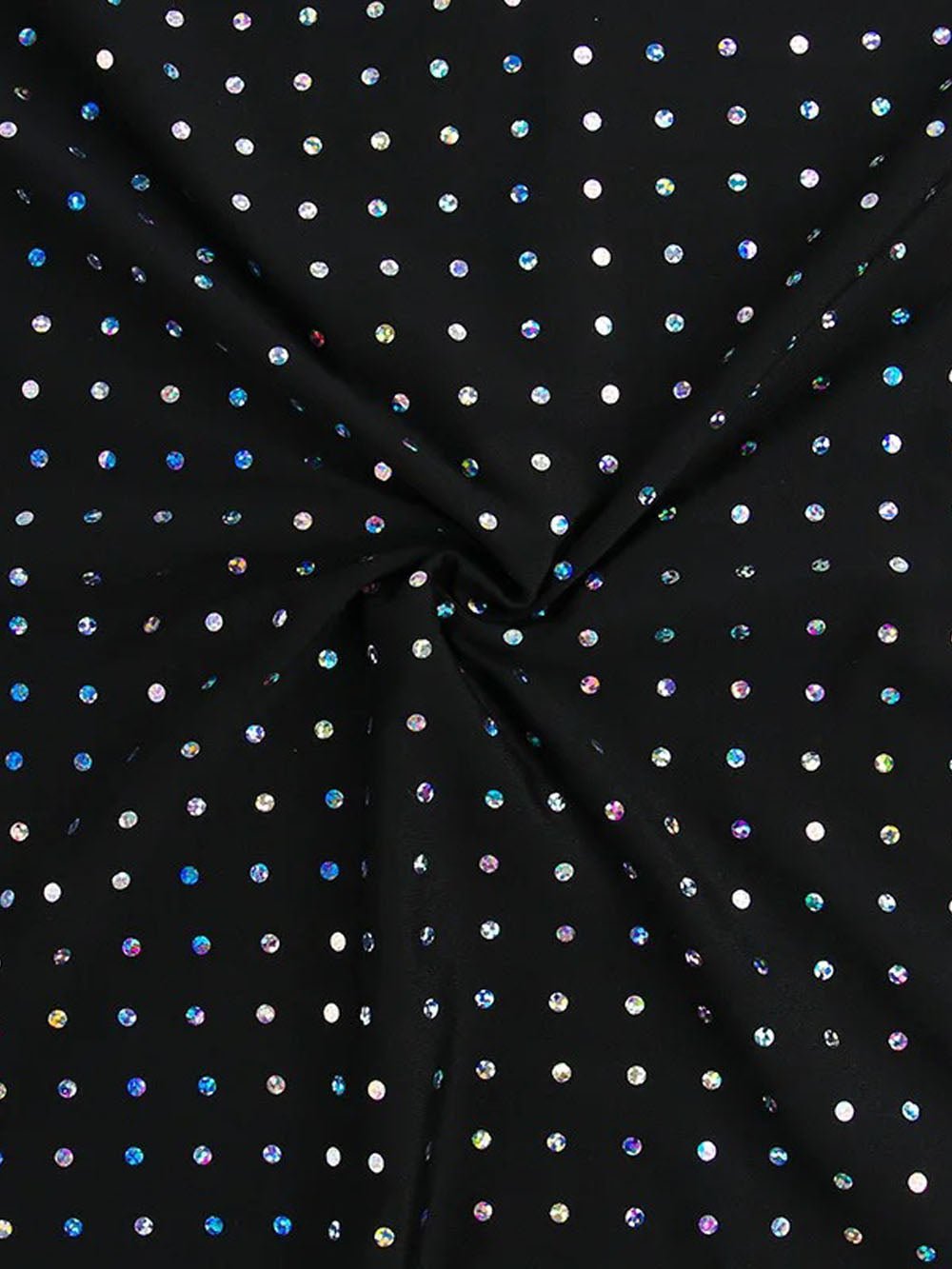Rhinestone Mesh Long Sleeve Keyhole Cut Out Bodycon Midi Dress - View 9